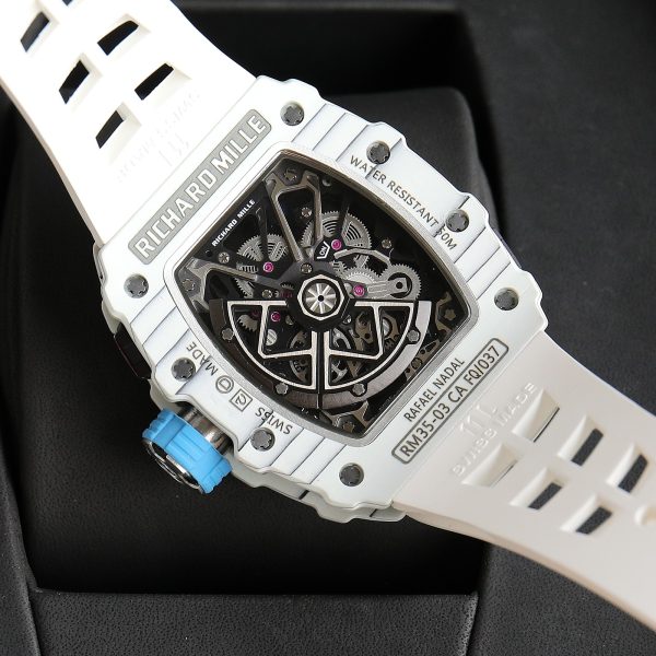 Best Swiss Replica Richard Mille RM 35-03 Rafa Nadal Men's Watch - Carbon 47.5mm - Image 7