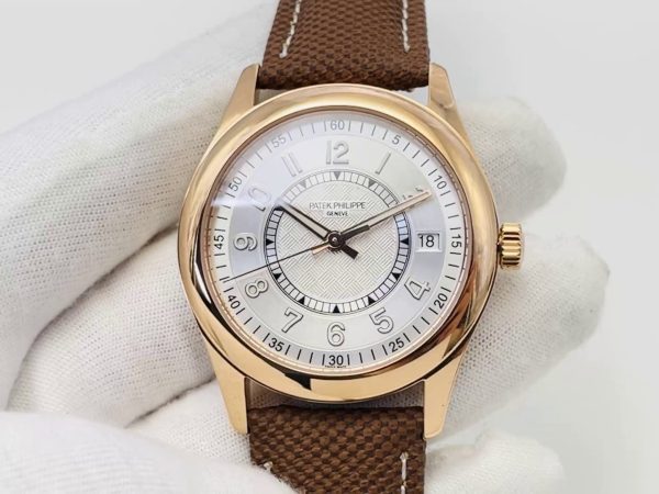 Best Swiss Super Clone Patek Philippe Calatrava 6007G-011 Replica Men's Watch 40mm - Image 3