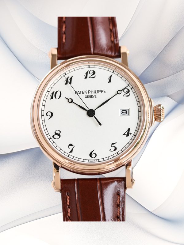 Best Swiss Patek Philippe Calatrava 5153J-011 Replica, 38mm, Super Clone, Brown Leather